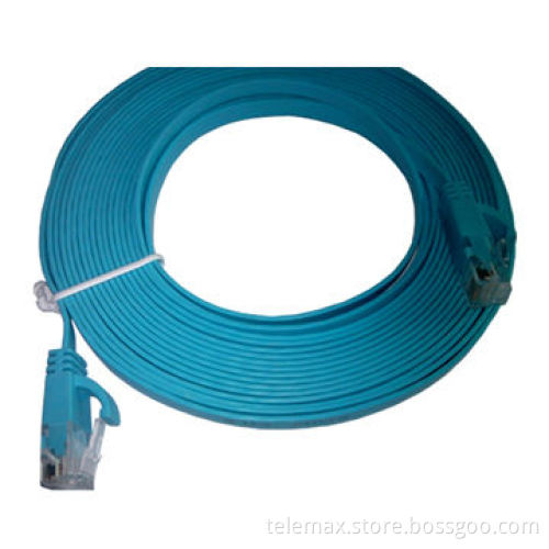CAT 6 FLAT FTP PATCH CORD BLUE COLOR 32AWG BLUE COLOR